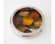 Stainless Steel Spice Box and Masala Dabba with SS Lid & Cover Size 10